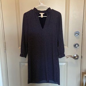 H&M Quarter Sleeve Polka Dot Dress
